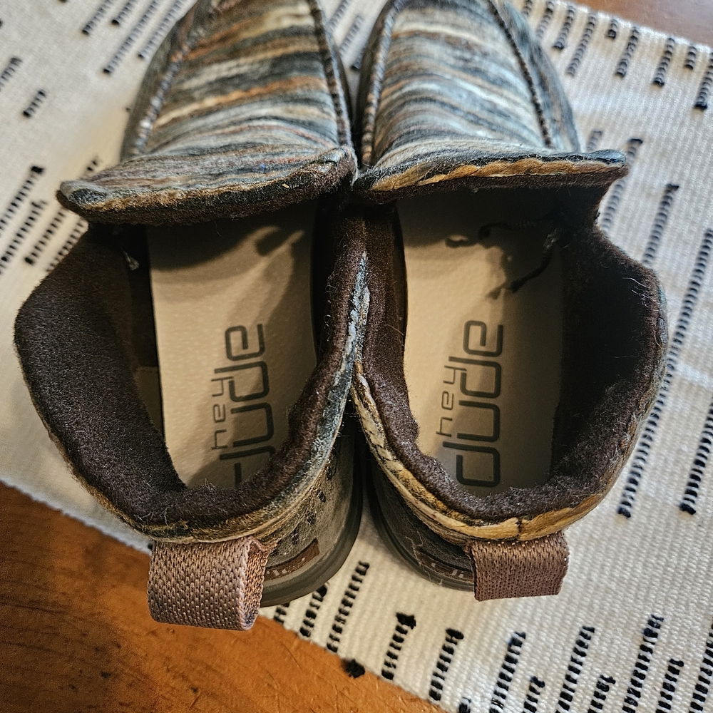 Hey Dude Womens NEW Denny Tie Dye Brown Multicolor Slip-On Loafers - Picture 3 of 7